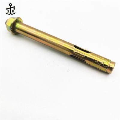 Yellow Zinc Grade 2 Industry Fastening Expansion Bolts Metric Carbon Steel Sleeve Anchors Bolts Made in China