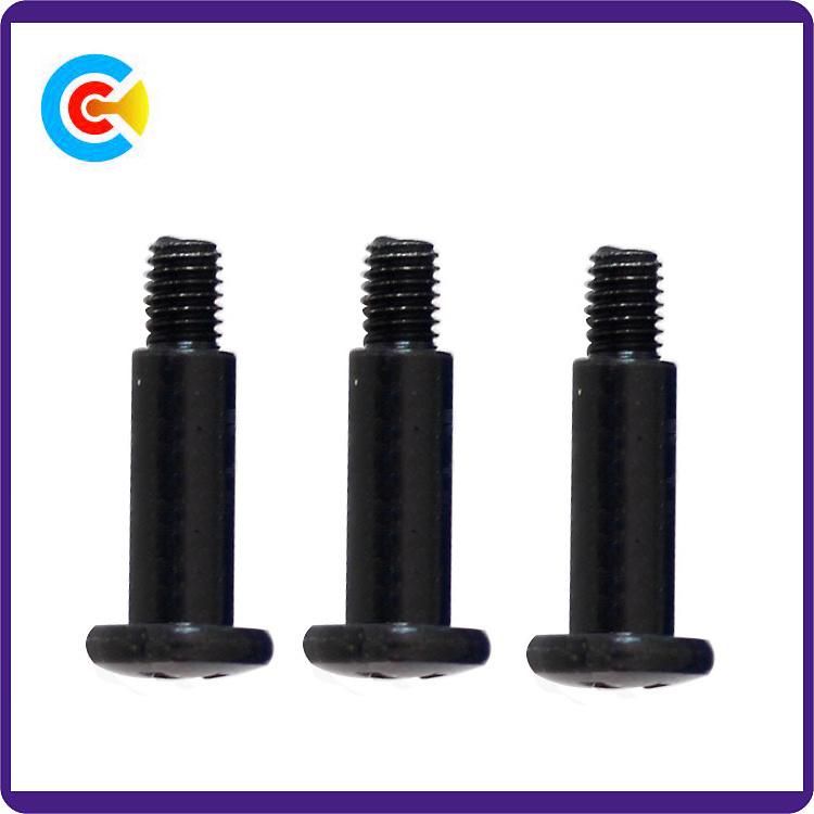 DIN/ANSI/BS/JIS Carbon-Steel/Stainless-Steel Round Flat Head Non-Standard Step Shoulder Customized Screws