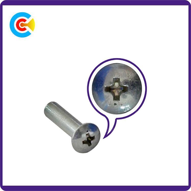 DIN/ANSI/BS/JIS Carbon-Steel/Stainless-Steel Round Cross Connection Sleeve Connector Mechanical Industry Screw