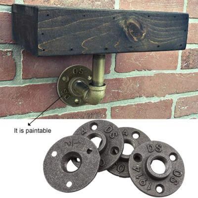 1/2&prime;&prime; 3/4&quot; 1&quot; Threaded Bsp Malleable Iron Pipe Fittings Wall Floor Flange