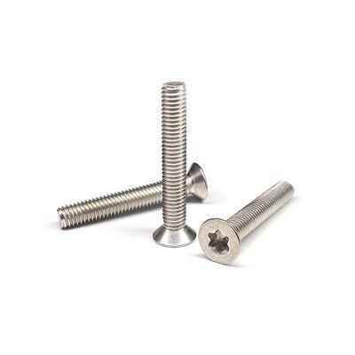 Stainless Steel 304 316 Countersunk Head Torx Star Machine Screw