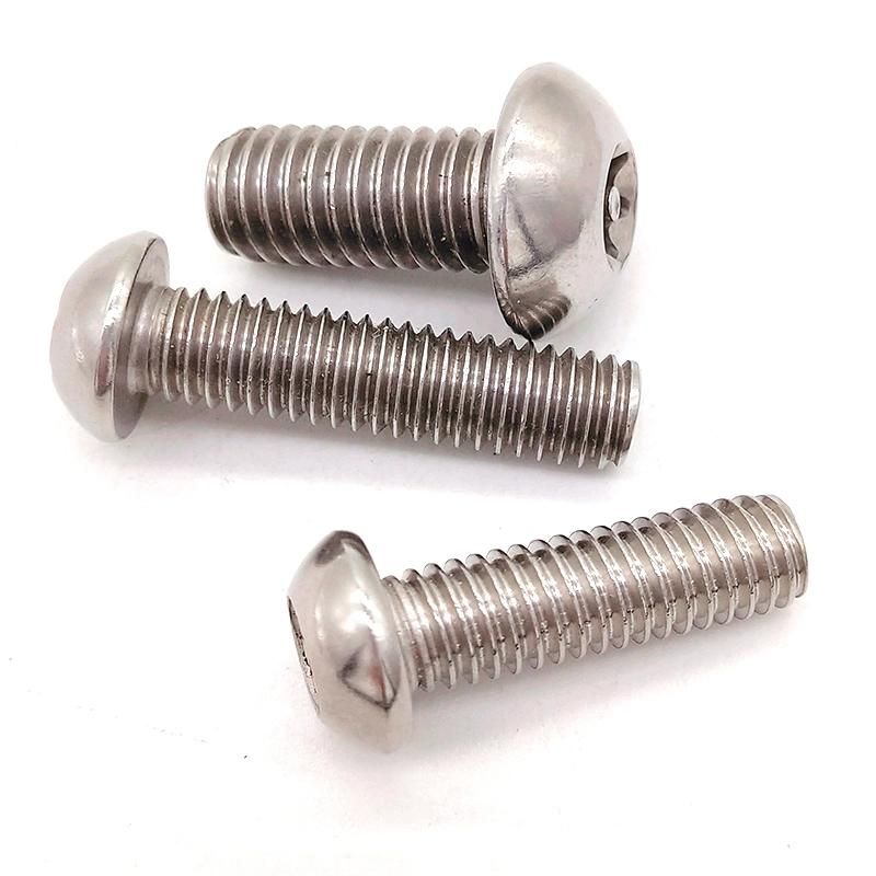 Stock ISO7380 Stainless Steel Socket Button Head Machine Screw