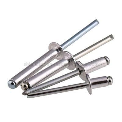 Tianjin Rivets Manufacturer Dome Head Open End Al Blind Rivets with Steel Mandrel
