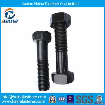 DIN931 8.8 Grade Black Hex Nut and Bolt