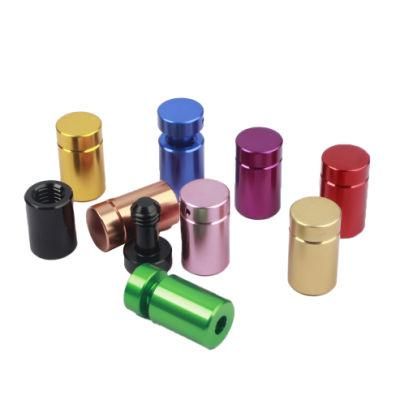 Factory Direct Fashion Color Titanium Stainless Steel Tube Handrail 316 Round Glass Railing Spcers Standoffs Sets