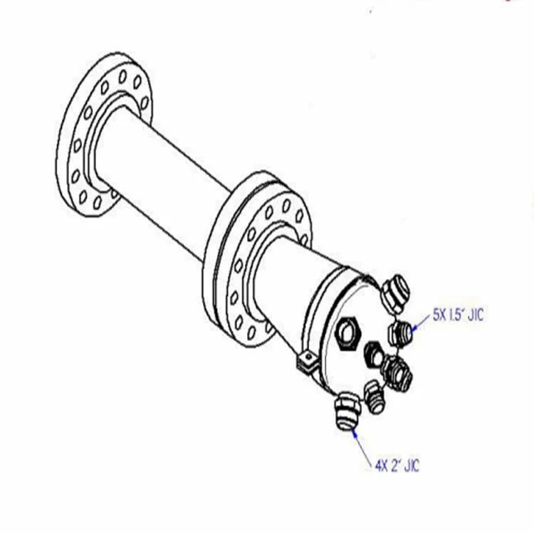 Assemble Cap Flange Reducer Pipe Coupling Union Bolts Nuts Assembling 10"X4" Vit Inlet Manifold AISI 316L Piping Assembly Work