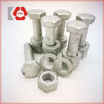 High Quality HDG Hexagonal Hex Bolt DIN933 DIN931 with Washer Cheap