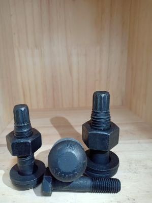ASTM F1852 Type 1 A325tc Tension Control Bolt with Hex Nut and Flat Washer Black 5/8&quot;-11unc- * 4-1/2&quot;