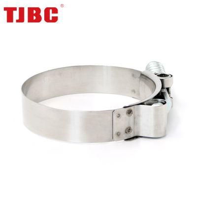 High Pressure Spring Loaded Stainless Steel Constant Tension T-Bolt Clamp for Turbo Automotive, Control Area 67-75mm