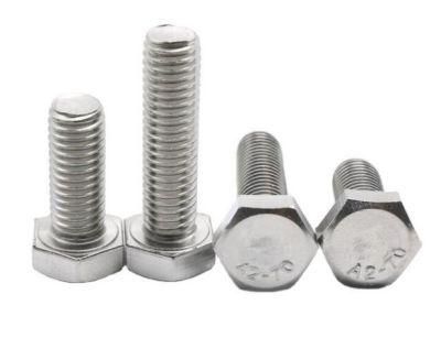 M10-M12 304 Stainless Steel Outer Hexagon Screw Extended Full Tooth Hexagon Screw DIN933 Hexagon Bolt