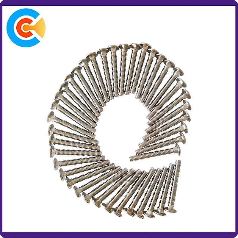 Professional Metric Steel Full Thread Carriage Screw Square Neck Screws