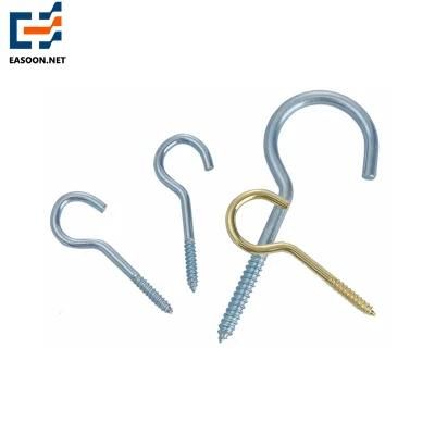 Carbon Steel Wood Black Lag Eye Screw, Eye Hook Screw Eye Screw Hook Stainless Steel Ring Welded Eye Hook Tapping Screw