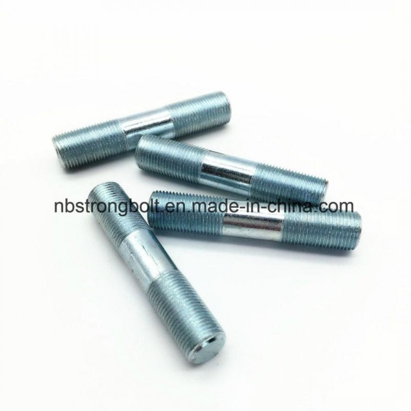 Double Thread Bolt Screw with Zinc Plated