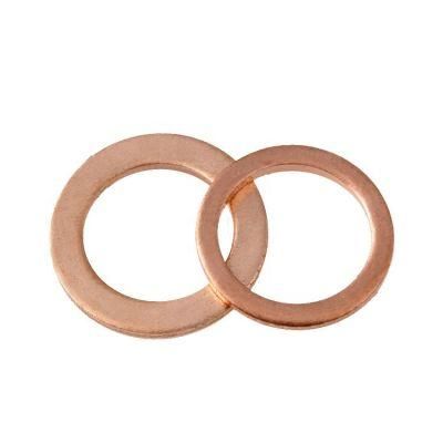 Copper Washer Solid Gasket Sump Plug Oil Seal Fittings 10*14*1mm Tool