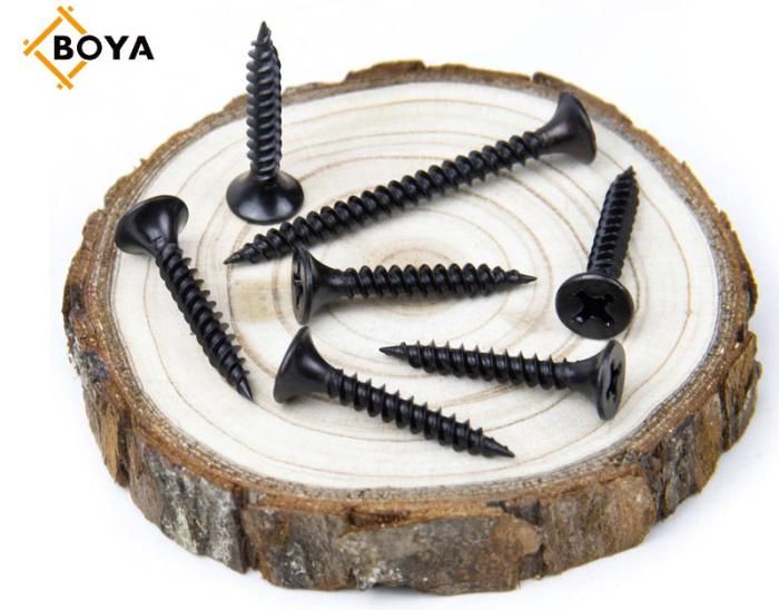 C1022 Material/Carbon Steel Hardened Bugle Head Black Phosphating Drywall Screw/Black High Tension Drywall Screw