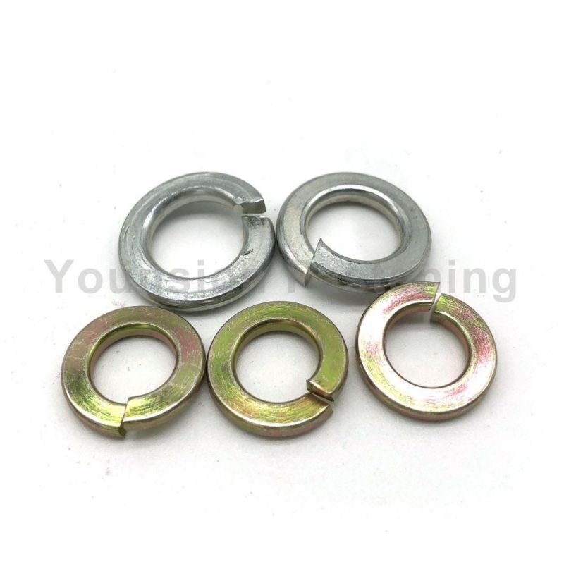 DIN 127 Yellow Zp Washers Double Coil Spring Washer