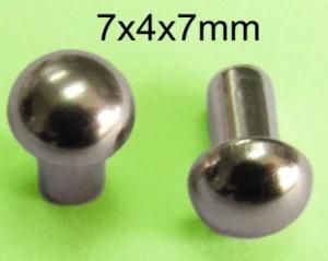 7x4x7mm Mushroom Hollow Rivets for Bags Shoes