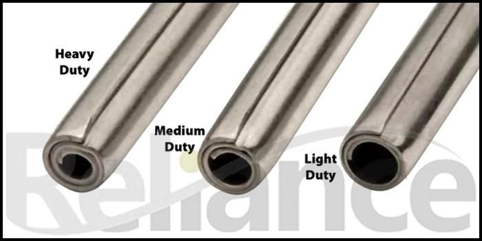 Metric Plain Finish Stainless Steel Coiled Rolling Pin