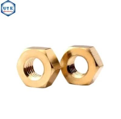 Brass H59 H56 DIN934/Unc Hex Nuts From M6 to M24