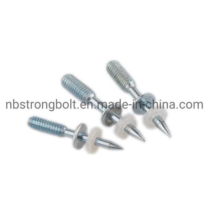 Drive Pin with Thread and Washer, Shooting Nail