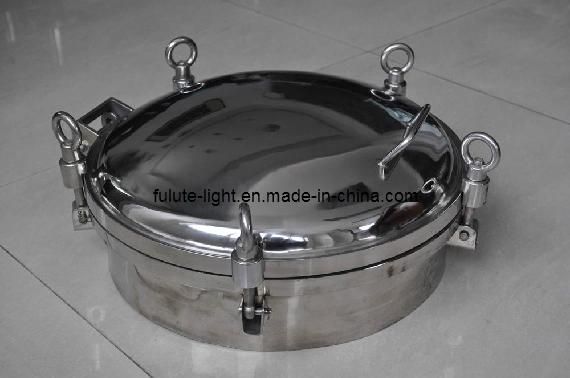Hygienic Stainless Steel Tank Manway Cover with Sight Glass Manhole Cover