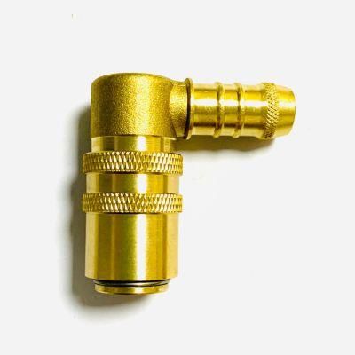 Brass Elbow Threaded Quick Coupling of Pipe Connector Fitting