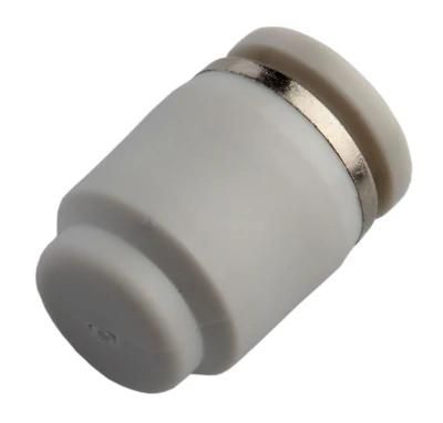 Xhnotion Pneumatic Air Fitting Grey Color End Cap Push in Fitting