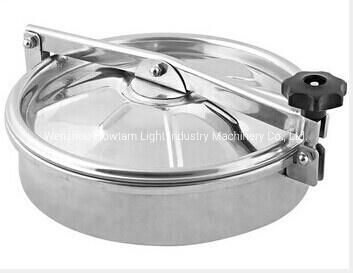 Sanitation Inox Tank Manhole Cover Door Manway with Flange Sight Glass