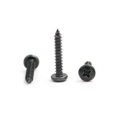 Black Oxide Carbon Steel Coating Cross Countersunk Head Self Tapping Screw for Metal