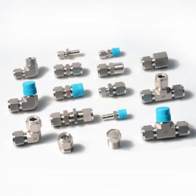 Stainless Steel Double Ferrules/Twin Ferrules Compression Union Inch and Metric Tube Fitting