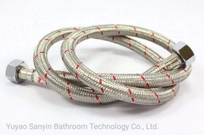 Water Pipe Hot and Cold Mixing Nozzle Inlet Pipe Water Pipe Stainless Steel Braided Hose