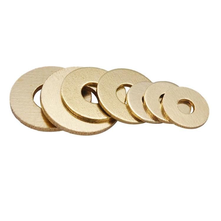 Flat Washer DIN125 M3 M4 M5 M6 M8 M10 M12 Brass Factory Customized Plain