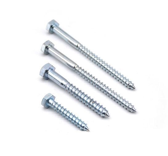 Hexagon Lag Screws Zinc Plated