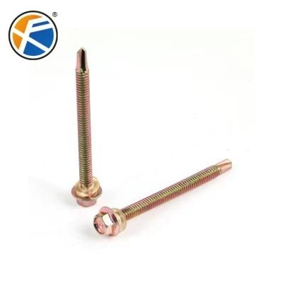 Dacromet/Machinery/Zinc Plated Hex Head Flange Self Drilling Screw/