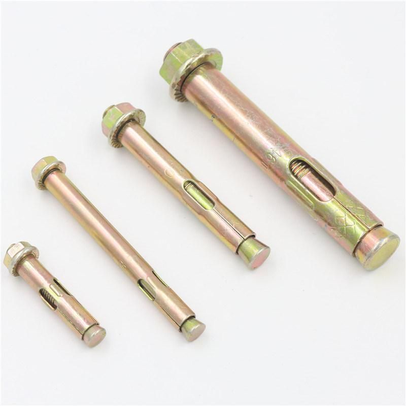 Color Zinc Hook Bolt Sleeve Anchor Closed Eye Hook Sleeve Anchor Hook Bolt Concrete Expansion Anchor Bolt