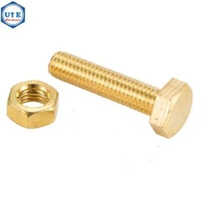 M6X25 to M24X200 Brass Hex Bolt with Full Thread DIN933 Standard /Brass Bolts