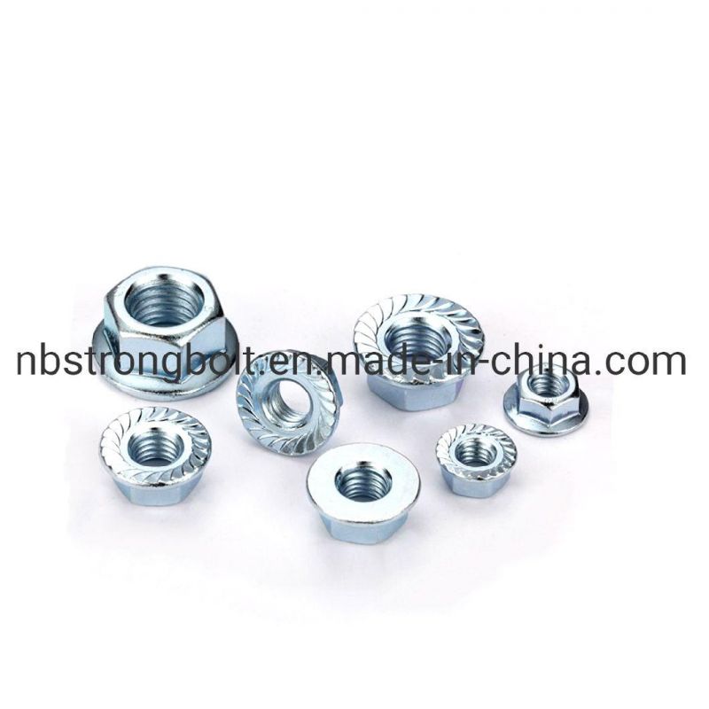 DIN6331 Flange Nut Yellow Zinc