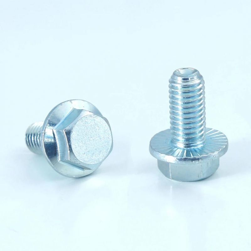 Factory Price M6 M8 M25 DIN6921 Class 58 Zinc Coating Hex Head Bolt and Nut Hex Flange Bolt
