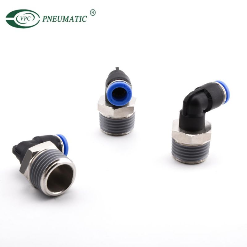 Nickel-Plated Fittings Nickel-Plated Connectors Pneumatic One Touch in Fitting