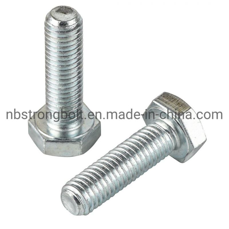 Hex Bolt, DIN933 Cl. 10.9 with Znc Plated Cr3+ Hex Head Bolt