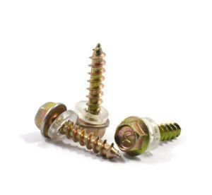 Hex Head Self Tapping Screw Yellow Zinc Plated 14# 1&quot; 1 1/2 2&prime;&prime;