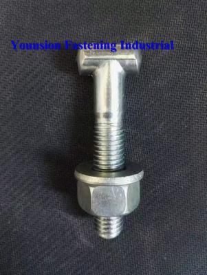 White or Yellow Zp T Head Bolt and Nut for Construction Clamp Usage