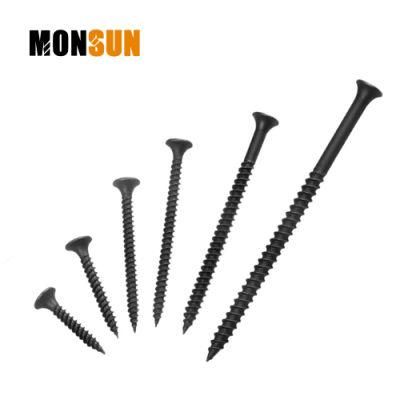 Black/Gray Phosphated Bugle Head pH2 Drive Coarse Thread Gypsum Board Nail Drywall Screws for Wood or Steel Studs