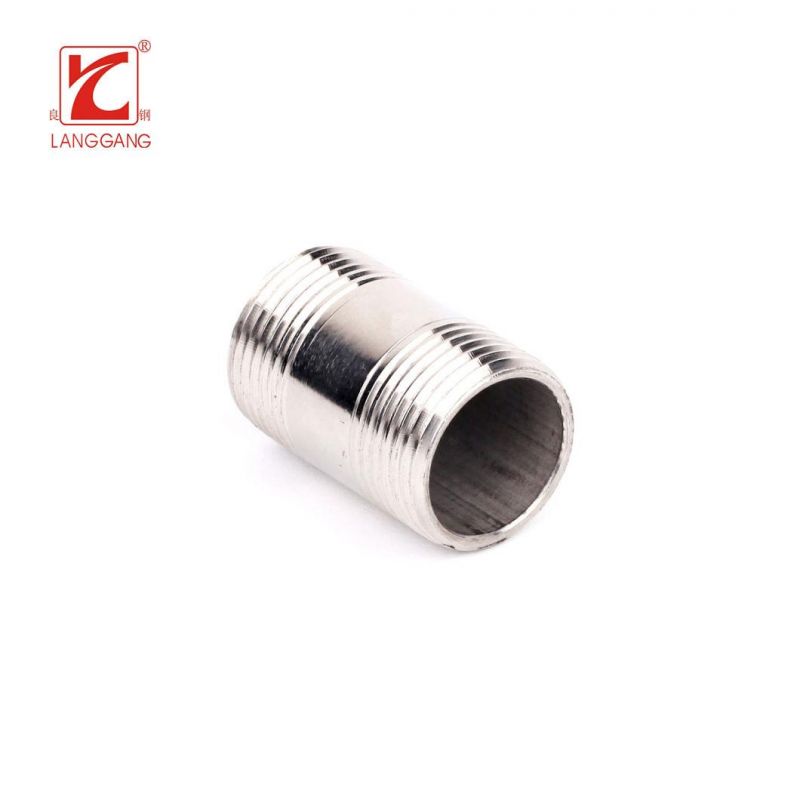 High Quality Stainless Steel Pipe Fitting Thread Screw Pipe Nipple
