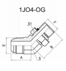 Chinese Manufacturer 45° Jic Male 74° Cone or SAE Male O-Ring Hydraulic Fittings and Adaptors Hose Ends