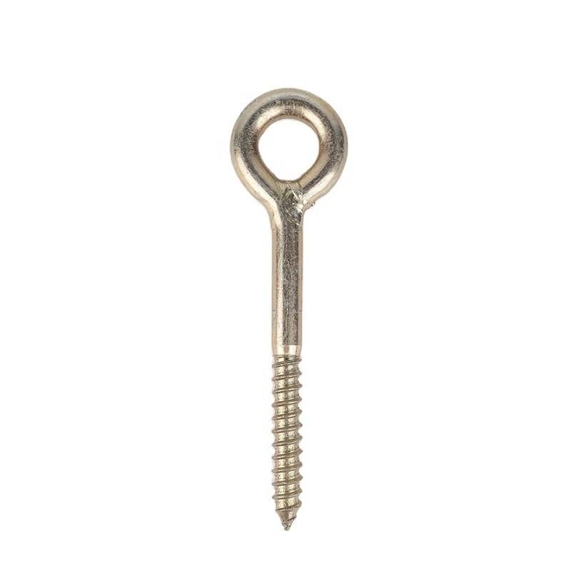 China Manufacturer Customized Eye Hook Screw Galvanized Carbon Steel Welded Eye Screw