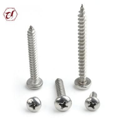 SS316L SS304 A2 Pan Head Screw 304 Tapping Screws