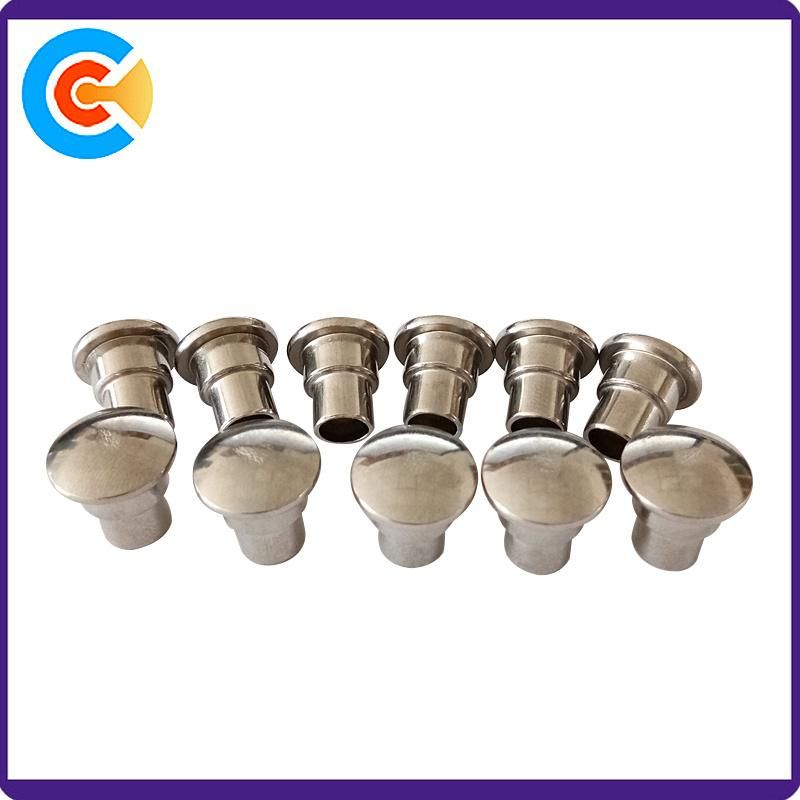 Manufacturer Wholesale Metal Shoulder Hollow Rivet Mushroom Head Rivets