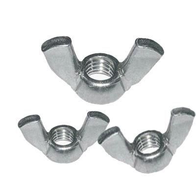 Low Carbon Steel Zinc Plated Nuts Fastener Butterfly Stainless Steel Stamped Wing Nut