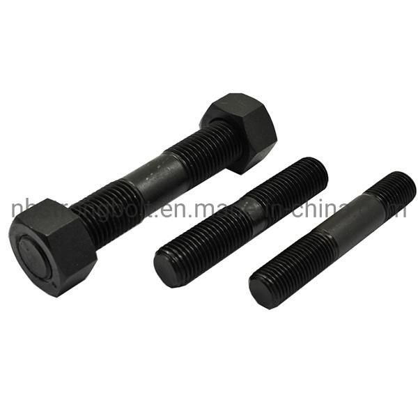 Stud Rod and Hex Bolt with PTFE Surface Treatment Factory